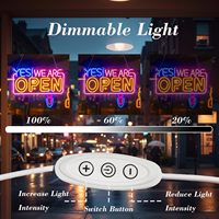 Luz ambiental LED de neón colgante para ventana con color ajustable; Luz decorativa para escaparates de bares, restaurantes y tiendas minoristas, 5V