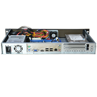 Châssis rack 1.2U ultra-court de 250 mm de profondeur pour serveur de contrôle industriel, routeur logiciel, pare-feu ITX 1U, alimentation FLEX