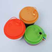 Couvercle de tasse à café jetable Multi 90mm pour la livraison d'immeubles de bureaux, couverture PP pour boisson chaude/froide