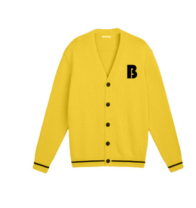 2020 Herbst Winter Herren-<span class=keywords><strong>Cardigan</strong></span> mit individuellem Logo, Langarm, Casual, Rosa und Grün, im Sorority-Buchstaben-Stil, Strickjacke - Product Image 6