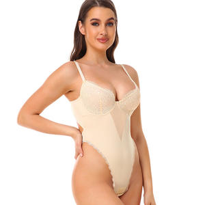 T210630 Ventes d'usine <span class=keywords><strong>Combinaison</strong></span> serrée à perspective push-up en dentelle transfrontalière Sexy Deep V-backless Under Evening Dress Shapewear - Product Image 3