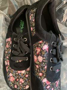 Basket décontracté pour <span class=keywords><strong>femme</strong></span>, chaussures tendance à enfiler, en cuir véritable, avec pieds nus, sneakers plates, grandes tailles 45 et 46 - Product Image 3