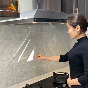 Interior De cocina decoración De la pared a prueba De aceite <span class=keywords><strong>Papel</strong></span> pintado De vinilo De <span class=keywords><strong>Papel</strong></span> De Parede De Pvc transparente 3D pegatinas De pared - Product Image 1