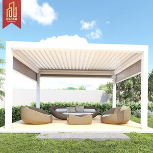 Toit à persiennes pour <span class=keywords><strong>terrasse</strong></span>, jardin, gazébo motorisé en aluminium, auvents et Pergolas avec télécommande, <span class=keywords><strong>prix</strong></span> d'usine - Product Image 3