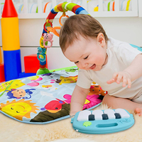 Couverture de jeu d'activité physique pour bébé, tapis de gymnastique, dessin animé, nouveau-né, piano, salle de sport pour bébé