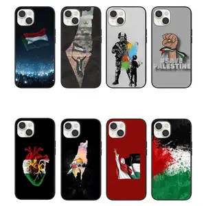 Sarung ponsel Iphone bendera Palestina untuk casing Iphone 15 14 13 12 11 Pro Max 7 8 6 Plus 15plus 15pro 15 sarung cangkang Pro