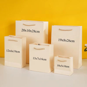 Sacs cadeaux pour mariage, anniversaire, baptême, fête, boîte à bijoux, bonbons, cadeaux, sac à provisions Petit sac à main en papier - Product Image 6