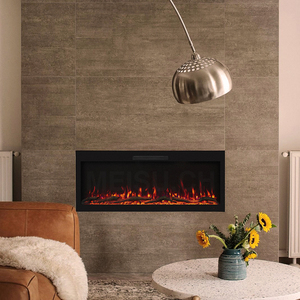 <span class=keywords><strong>Cheminée</strong></span> électrique moderne à <span class=keywords><strong>double</strong></span> <span class=keywords><strong>face</strong></span> MEISU.CH, insert mural pour meubles, cheminées électriques murales - Product Image 2
