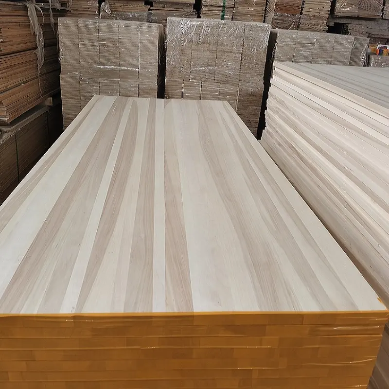 Wholesale Paulownia/Poplar/Pine/Oak/Cidar Wood Board Edge Glued Wood Timber Panels for Furniture and Decoration