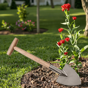 Bêche industrielle en acier inoxydable tranchage manuel facile des racines toute l'année bois <span class=keywords><strong>de</strong></span> frêne personnalisable pour outil <span class=keywords><strong>de</strong></span> jardin - Product Image 4