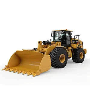 CAT ใช้รถตัก 966H 6tons ใช้รถตักล้อหน้าขนาดเล็กหนอนผีเสื้อ 966h สําหรับขาย