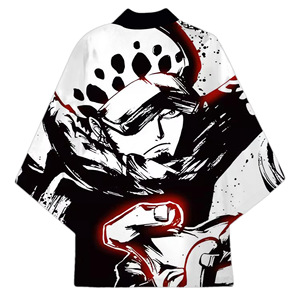 14 nouveaux Styles en gros Nika Luffy <span class=keywords><strong>Zoro</strong></span> Ace Law chemise japonaise courte Haori Anime Kimono cape vêtements <span class=keywords><strong>Cosplay</strong></span> fête - Product Image 6