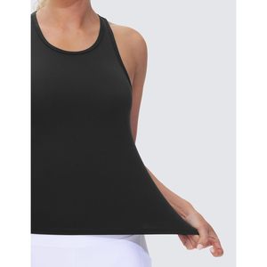 FOXA Racerback Débardeur de sport pour femme, coupe ajustée, sans manches, respirant, pour le yoga - Product Image 4