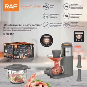 Hachoir à viande 2 en 1, robot culinaire multifonctionnel, grande capacité de 3 L pour la préparation des aliments à domicile, avec un design vertical compact - Product Image 6