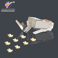 Coupleur de câble Ethernet RJ45 8P8C, connecteur LAN Cat7 Cat6, adaptateur RJ11 vers USB femelle, pince à sertir pour connecteur modulaire