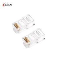 Cable Ethernet UTP CAT6A de alta velocidad con manga en T y Marco en forma de I Conector RJ45 4 up 4 Down Bloques de terminales Equipo de red