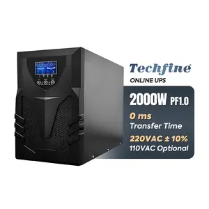 Reine Sinus welle 2000W 2KVA Wechsel richter USV Unterbrochenes Netzteil Online Eingebaute Batterie 2KW 2000VA USV für Computer Desktop