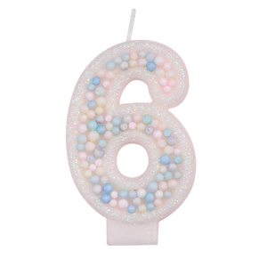 Fête d'anniversaire de bébé, décoration de gâteau de premier anniversaire, décoration de Macaron, particules de bonbons colorées, bougies d'anniversaire décorées - Product Image 1