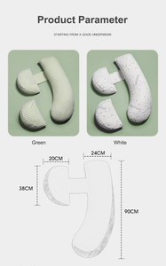 Almohada de Maternidad Personalizada, Desmontable y Ajustable, Suave, de Cuerpo Completo, para Dormir de Lado y para el <span class=keywords><strong>Embarazo</strong></span> - Product Image 2