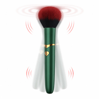 Mini vibromasseur portable rechargeable par USB, étanche IPX7, avec 10 fréquences, forme de pinceau à maquillage discrète, jouet sexuel pour adultes pour femmes