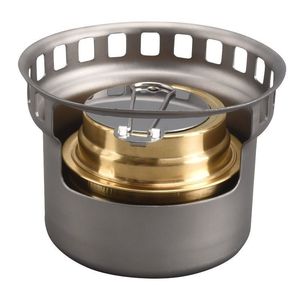 Réchaud portable en alliage d'aluminium coupe-vent avec base chauffante détachable pour camping, pique-nique, café, cuisson, barbecue - Product Image 5