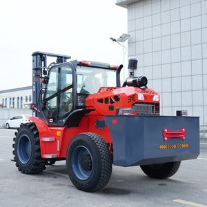 Fábrica China Terreno áspero Carretilla elevadora de 5 toneladas Elevación hidráulica Carretilla elevadora de tracción en 4 ruedas Carretilla elevadora de muelle de puerto de neumáticos todoterreno - Product Image 5