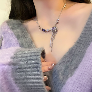 Vendita all'ingrosso calda di tendenza Boho Chic oro croce collana a chiave carina da donna di moda gioielli con motivo geometrico girocollo di perle - Product Image 2