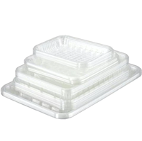Barquette en mousse personnalisable, réutilisable, jetable, écologique, pour l'emballage de fruits de mer et de viande, couleur personnalisée, qualité alimentaire, classique, pour les fêtes