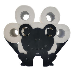 Bon prix conception personnalisée drôle <span class=keywords><strong>grenouille</strong></span> décor papier toilette rouleau panier support porte-mouchoirs pour salle de bain maison ou cuisine noir porte-papier hygiénique - Product Image 1