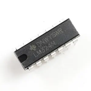 LM324 LM324N dip14 集成电路 IC OPAMP GP 4 电路 14DIP16v 32v 14 引脚价格 ic Lm324N