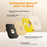 Aimant de réfrigérateur en bois de haute qualité Joycat Jouets éducatifs pour promotions et cadeaux Autocollant magnétique en gros de différentes formes