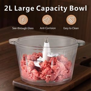 New Design 3l 5l Wholesale Price Household <b>Small</b> Meat Chopper Food Stainless Steel 4 Blade Electric Meat Grinders for Sale - Product Image 4