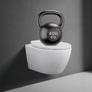 <span class=keywords><strong>WC</strong></span> suspendu de luxe, design premium, monobloc allongé sans joint, style architectural flottant pour salles de bain modernes et luxueuses - Product Image 4