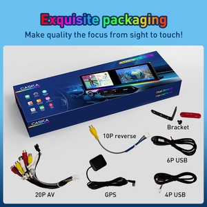 Tốt nhất Car DVD Player Màn hình kép với môi trường xung quanh ánh sáng đôi 10.1 inch màn hình cảm ứng Android 13 trong xe máy nghe nhạc với chức năng 360 - Product Image 3