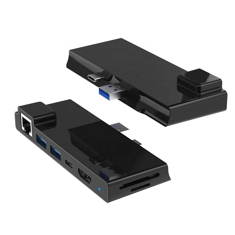 Surface Pro Série USB 3.0 Convertisseur Hub USB SD / TF Lecteur De Carte type c Surface Pro7 Station D'accueil