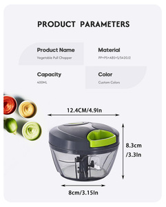 <span class=keywords><strong>Top</strong></span> Bán tay xắt nhỏ hành tây tỏi mini thực phẩm Chopper chip cắt bằng tay kéo trên dây Rau Shredder - Product Image 3