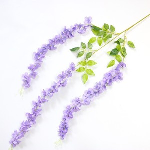 Fleur artificielle de glycine en soie Hua Qian, branche unique, pour décoration de plafond de mariage, arrangement floral mural - Product Image 2
