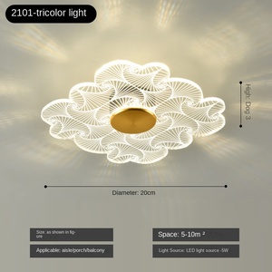 Plafonnier LED créatif conçu par un architecte pour le salon salle à manger 6000K CCT éclairage à la mode Base en acier IP44 - Product Image 2