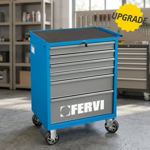 Banc de travail en métal FERVI avec armoire à outils, poste de travail portable personnalisable OEM pour le rangement des outils et l'utilisation en atelier C900/B 45,5 kg - Product Image 2
