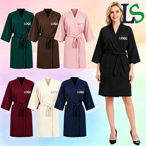 Robe de coiffeur personnalisée avec logo, taille et couleur au choix, pour salon, avec lien ajustable pour la <span class=keywords><strong>coupe</strong></span> de cheveux et le coiffage - Product Image 1