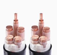 Cable de Alimentación Industrial de Bajo Voltaje YJV de 4 Núcleos, 4*70mm, Cobre, Aislamiento XLPE PVC, IP65, Sin Armadura