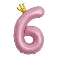 Ballons en feuille rose de 40 pouces 0 à 9 figurines de ballons à hélium pour princesse, fille, fête d'anniversaire, mariage, anniversaire, décorations