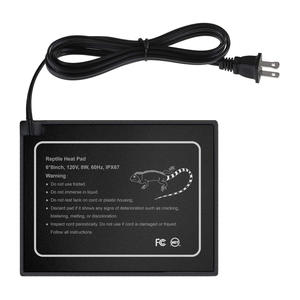 Alfombrilla de calefacción para terrario, almohadilla térmica para reptiles, para lagarto, serpiente, dragón barbudo, ermitaño, cangrejo, tanques, suministros para amplibios - Product Image 1