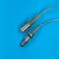 Câble d'alimentation Jxlp 304-TM avec interrupteur, prise mâle DC 5.5x2.1mm 12V vers prise femelle, avec connecteur 304 intégré pour bande LED