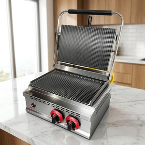 <span class=keywords><strong>Grill</strong></span> <span class=keywords><strong>Panini</strong></span> Commercial Professionnel au Gaz Haute Performance, Presse <span class=keywords><strong>Panini</strong></span> à Plaque de Cuisson au Gaz - Product Image 3