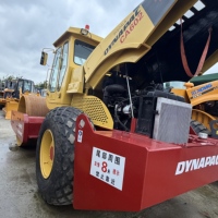 Rouleau compresseur vibrant à tambour unique Dynapac CA602D d'occasion, 20 tonnes, compacteur de sol d'occasion, d'origine suédoise, pour autoroute