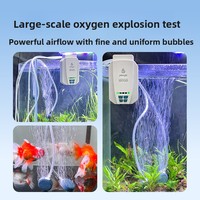 Pompe à air rechargeable ultra-silencieuse double usage OEM GX-1000 pour la pêche en extérieur et l'usage domestique, en plastique ABS, emballée, garantie 1 an