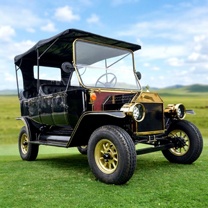 Carro de Golf Eléctrico Clásico Vintage de 5 Plazas, Estilo Retro, Único, para Turismo, con 100 km de Autonomía, Precio al por Mayor - Product Image 1