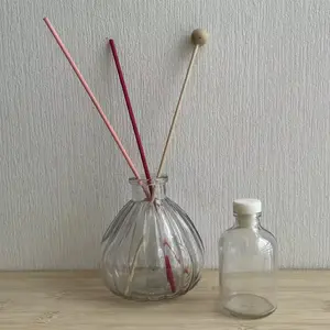 Heim Blumenvase Aromatherapie-Gläser Behälter dekorative Glasflaschen Schilfölz-Diffusor