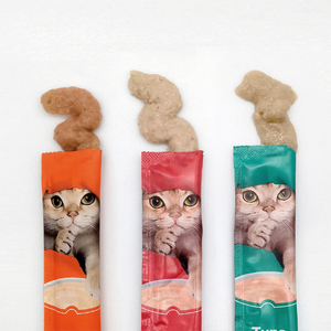 Friandises biologiques pour chats OEM ODM, snacks crémeux à lécher riches en protéines, <span class=keywords><strong>saumon</strong></span>, thon, poulet, morue - Product Image 3